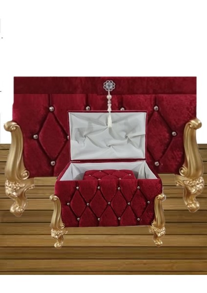 Sandık Nişan Bohça Damat Gelin Sandığı 2'li 0608
