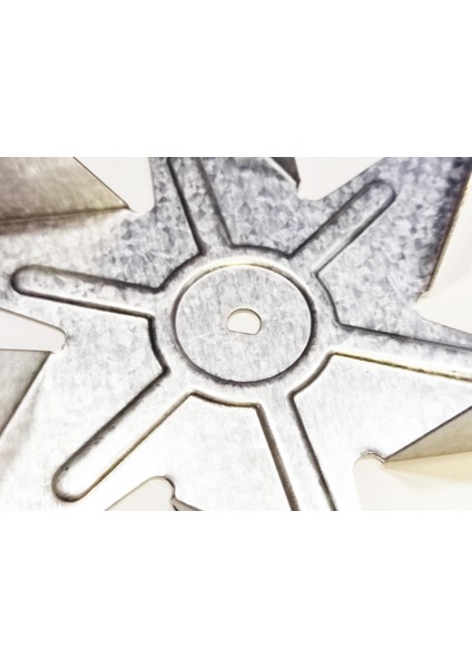 Turbo Fırın Fan Motor Metal Fanı 6 Kanat