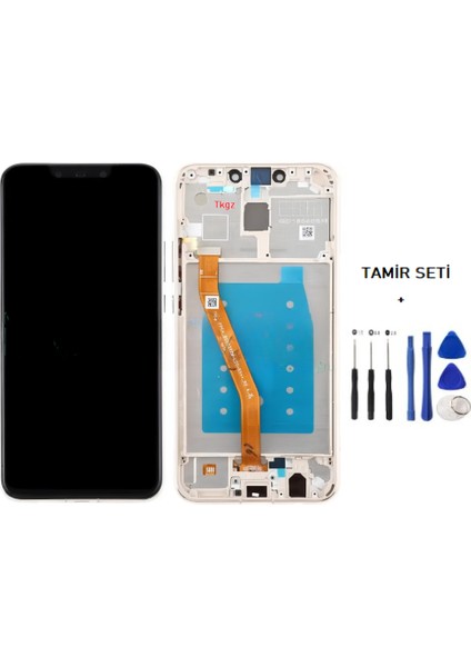 - Mate 20 Lite LCD Ekran Dokunmatik Orijinal Kalite Çıtalı Gold + Tamir Seti