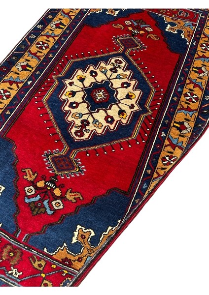 El Dokuma Sıfır Yahyalı Halısı 100X180 Kök Boya Yün Halı fırsatları