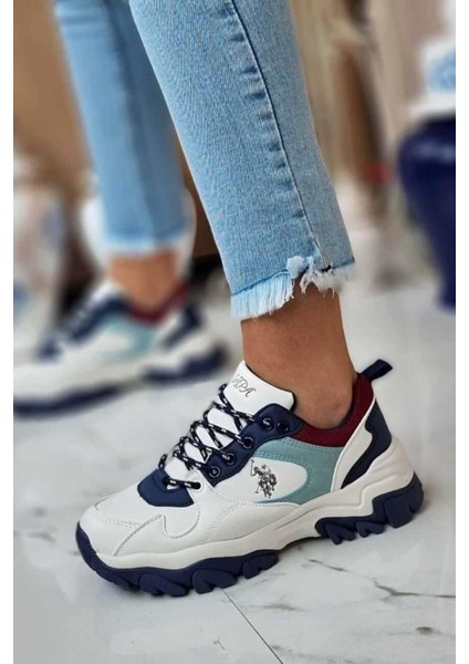 Tracky 4pr Kadın Günlük Spor Ayakkabı 10188389BEYAZ-MAVI