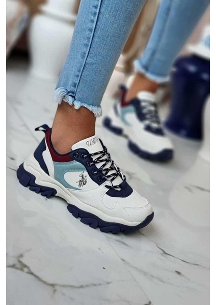 Tracky 4pr Kadın Günlük Spor Ayakkabı 10188389BEYAZ-MAVI