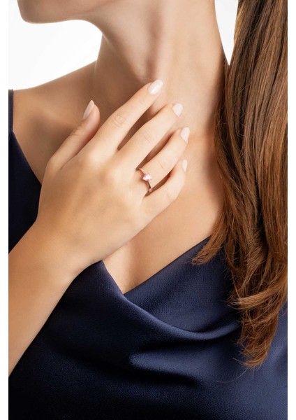 Kalp Tektaş 18 Ayar Beyaz Altın Kaplama Gümüş Yüzük fiyatları