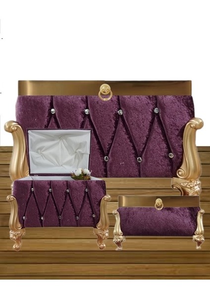 Sandık Nişan Bohça Damat Gelin Sandığı 2'li 0612 fiyatları