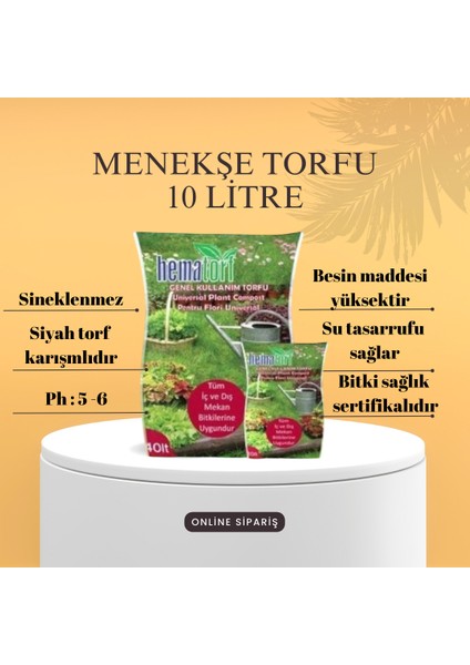 10 Litre Menekşe Torfu - Sphagnum Moss