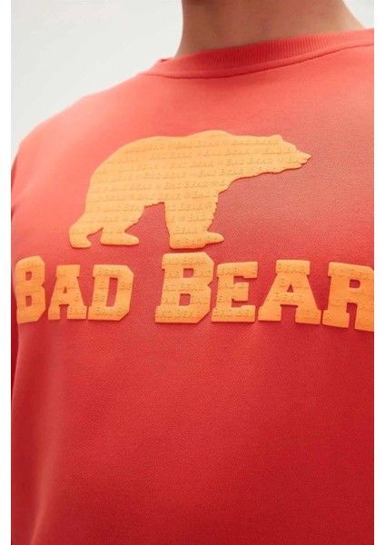 Bad Bear Logo Crewneck Erkek Sweatshirt 22.02.12.007GINGER