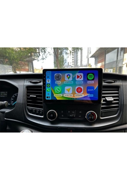 Ford TRANSIT(2019-2024 Yıl) Android Sürüm 13 Multimedya Kablosuz Carplay Navigasyon 10 Inç Ekran 1G Ram +16GB Hafıza Çerçeveli ve arka görüş kameralı