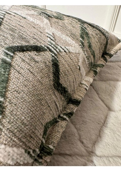 Nivemeshome Elyaf Dolgulu Kırlent 45X45 Mateo 63-04 Yeşil-Krem fiyatları