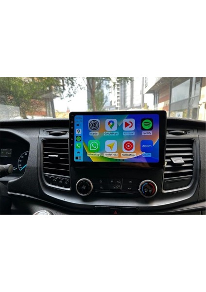 Ford TRANSIT(2019-2024 Yıl) Android Sürüm 13 Multimedya Kablosuz Carplay Navigasyon 10 Inç Ekran 4G Ram + 32GB Hafıza Çerçeveli ve arka görüş kameralı