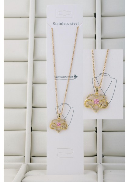 Sonsuz Aşk Kolye - Kalp Sonsuzluk Çelik Kolye (316L Paslanmaz Kararmaz Çelik) modelleri