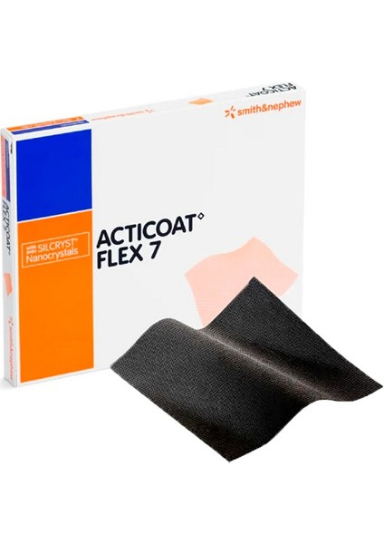 Acticoat Flex-7 Gümüş Kaplamalı Antı Mıkrobıyal Bariyer Örtüsü 15cm X 15cm 1 Kutu (5 Adet)