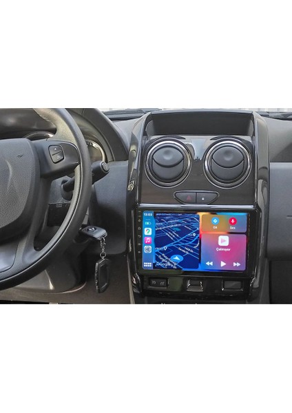 Renault DUSTER（2013-2018 Yıl）android Sürüm 13 Kablosuz Carplay Navigasyon Multimedya 9 Inç Ekran 1G Ram + 16GB Hafıza Çerçeveli ve arka görüş kameralı