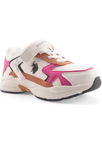 Kız Çocuk Sneaker Beyaz-Pembe 101885743 4f Krenas 4pr