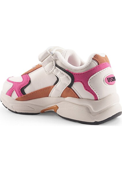 Kız Çocuk Sneaker Beyaz-Pembe 101885743 4f Krenas 4pr