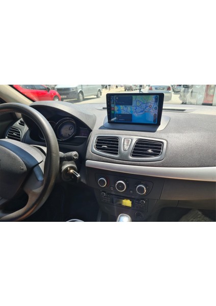 Renault Fluence megane 3 (2010-2015 Yıl) Multimedya Android Sürüm 13 Kablosuz Carplay Navigasyon 9 Inç Ekran 1G Ram+16GB Hafıza Çerçeveli ve arka görüş kameralı