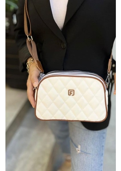 Çapraz Ayarlanabilir Askılı 3 Gözlü Su Geçirmez Omuz Çantası