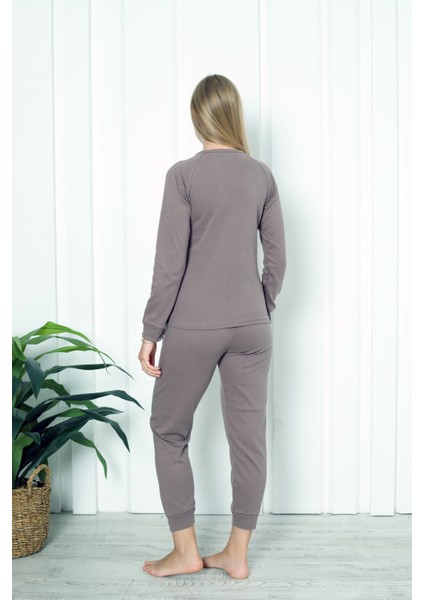 Fwn 4006 Interlok Kışlık Bulut Desenli Kadın Pijama Takımı fiyatları