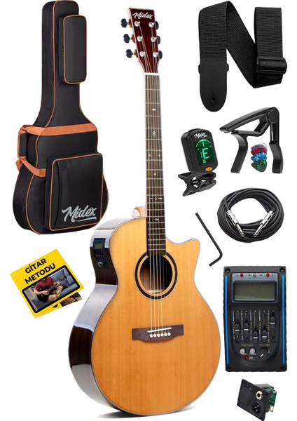 M501-OUT Elektro Akustik Gitar