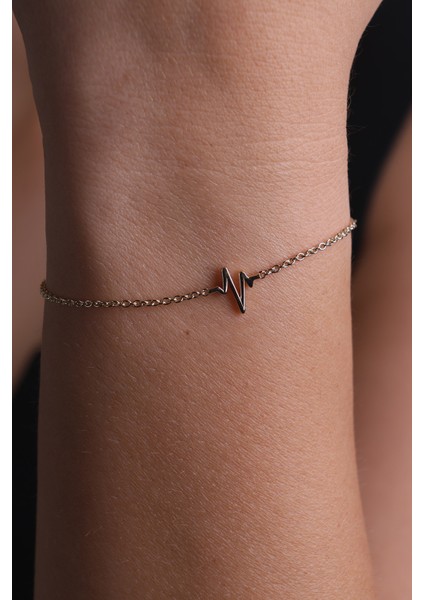 14 Ayar Altın Zincir Model Kalp Ritmi Bileklik fiyatları