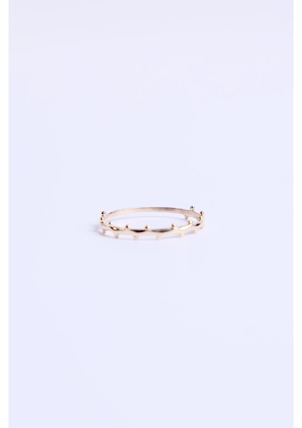 14 Ayar Altın Noktalı Çıtır Yüzük indirimleri