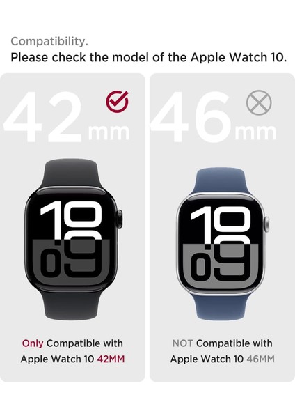 Apple Watch 10 Serisi 42MM Taşlı Kılıf Sert Pc Kasa Koruma Kasa Koruyucu Gard 05 fiyatları
