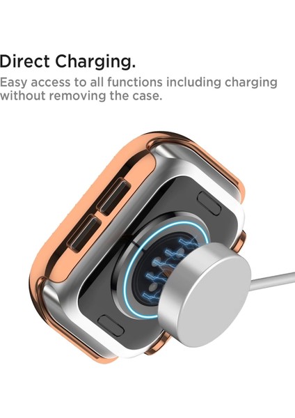Apple Watch 10 Serisi 42MM Taşlı Kılıf Sert Pc Kasa Koruma Kasa Koruyucu Gard 05 modelleri