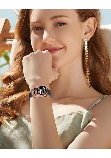 Apple Watch 10 Serisi 42MM Taşlı Kılıf Sert Pc Kasa Koruma Kasa Koruyucu Gard 05 indirimleri