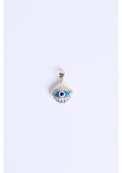 14 Ayar Altın Mavi Gözlü Midye Kabuğu Kolye Ucu fırsatları