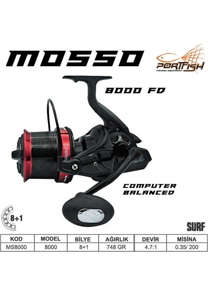 Mosso 8000 Fd Surf Olta Makinası 8+1 Bb