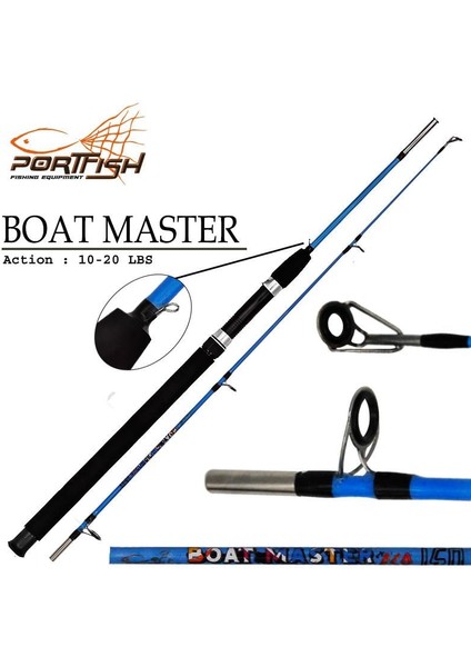 Boat Master Eco Tekne Kamışı 165 cm 10 -20 Lbs - Mavi