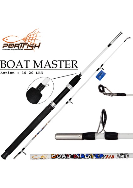 Boat Master Eco Tekne Kamışı 135 cm 10 -20 Lbs - Beyaz