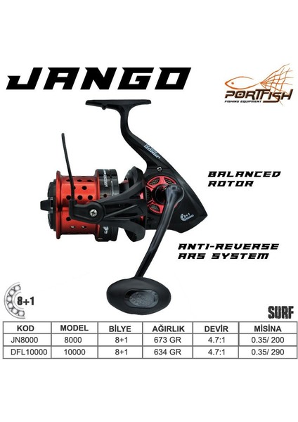 Jango 8000 Fd Surf Olta Makinası 8+1 Bb