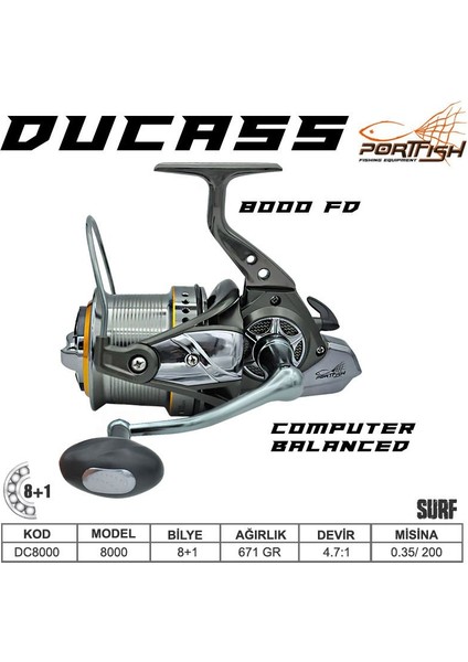 Ducass 8000 Fd Surf Olta Makinası 8+1 Bb