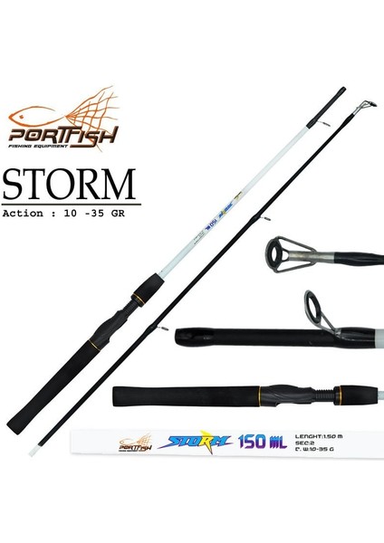 Storm Tekne Kamışı 150 cm 10-35 gr