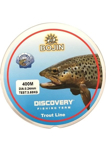 Bojin Alabalık Misinası 0.22 mm 400 M Şeffaf