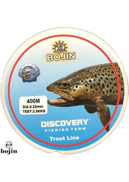 Bojin Alabalık Misinası 0.22 mm 400 M Şeffaf