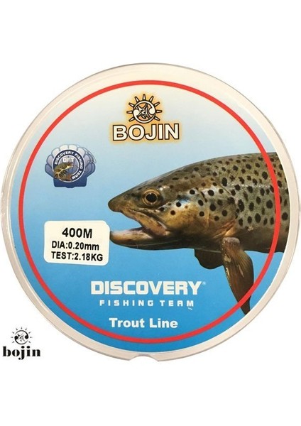 Bojin Alabalık Misinası 0.20 mm 400 M Şeffaf
