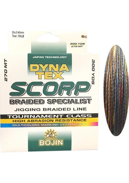 Bojin Scorp Jigging Braided Line 0.60MM