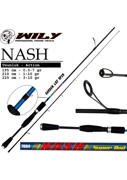 Nash 195 cm Lrf Kamışı 0.5-7 gr