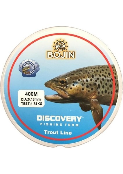 Bojin Alabalık Misinası 0.18 mm 400 M Şeffaf fiyatları