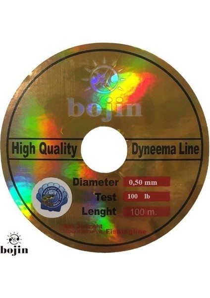 Bojin Dyneema Ip Misina 100M-0.50MM Yeşil 1/10