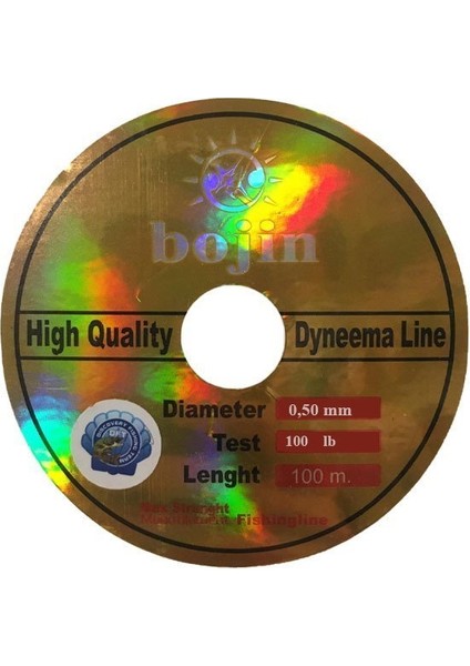 Bojin Dyneema Ip Misina 100M-0.50MM Yeşil 1/10