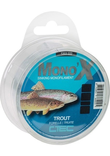 C-Tec Mono x Trout 0.20MM 500M Misina 1/1