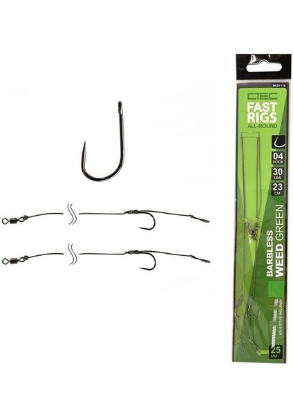 Fast Rigs Weedybarbless Hazır Iğne Takımı #06