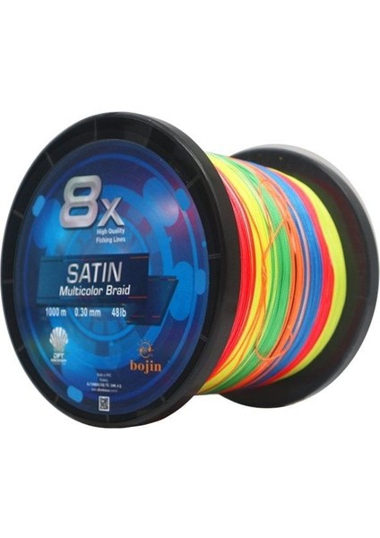 Bojin 8x Satin M.color Ip Misina 0.30MM 1000M indirimleri