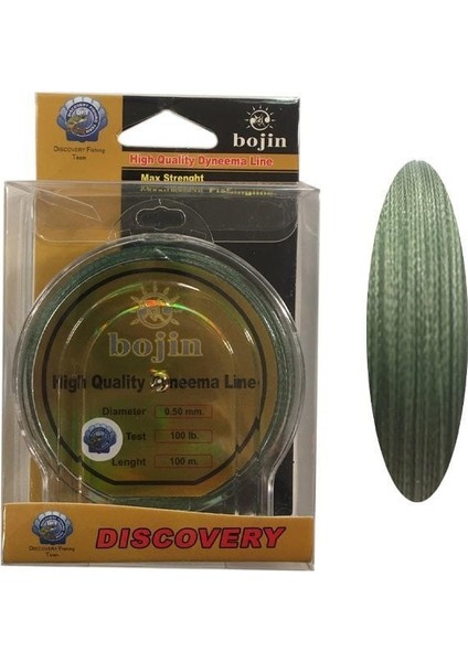 Bojin Dyneema Ip Misina 100 M - 0.50MM - Yeşil fırsatları