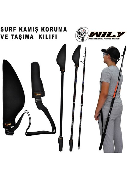Neopren Surf Kamış Koruma ve Taşıma Kılıfı