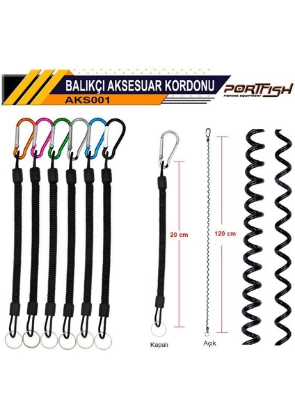 Karabinalı Balıkçı Aksesuar Kordonu