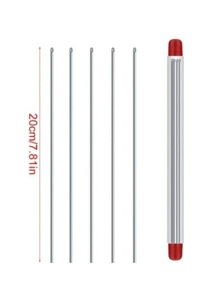 7657 Yem Şişi 1mm Canlı Yem Takmak Için 25CM Inox Şiş 5li Paket