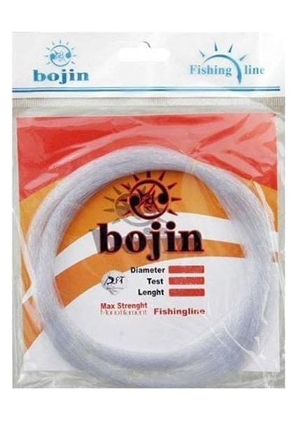 Bojin Poşet Misina 100 M - 0.40 mm - Şeffaf